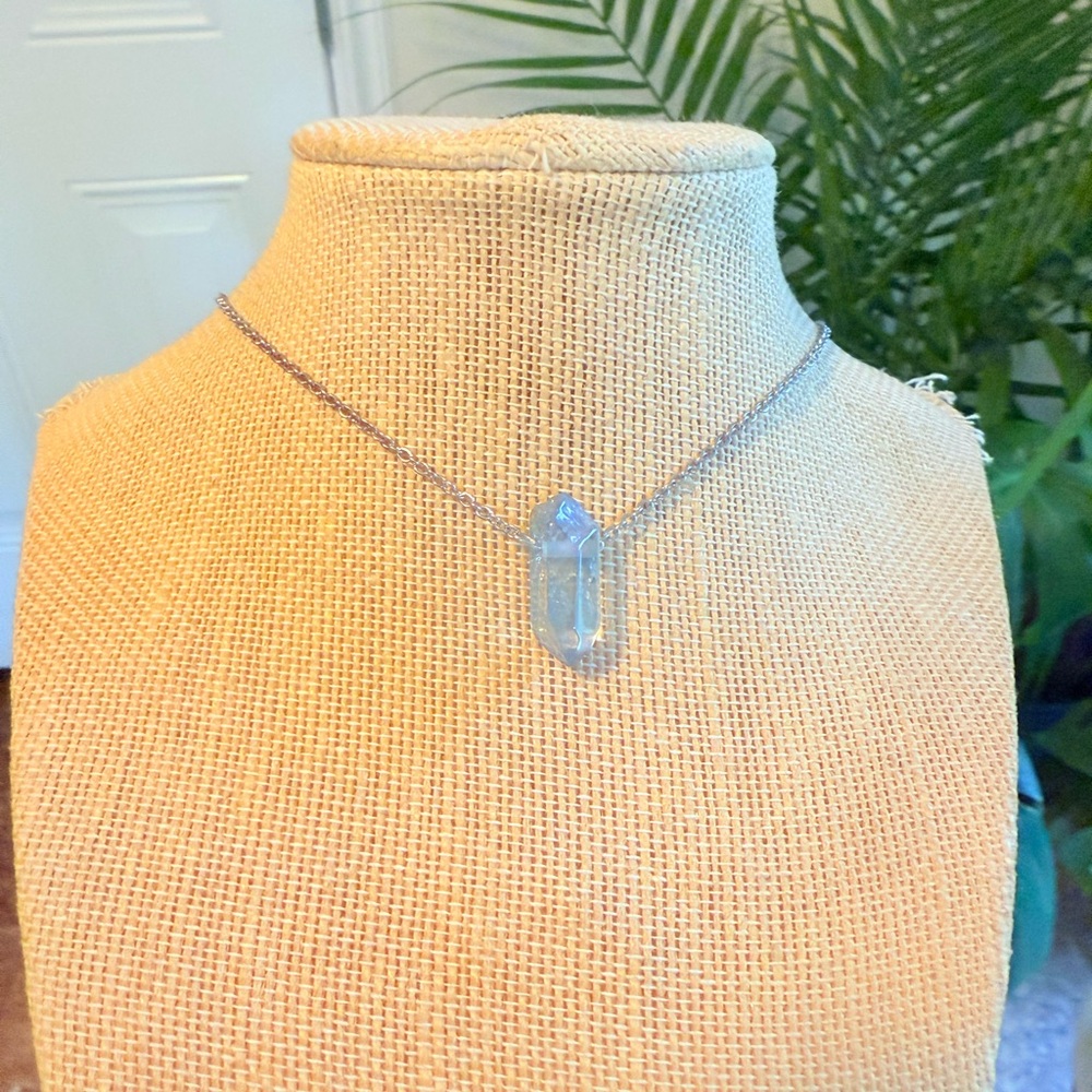 Titanium Stone Split Necklace - image 2